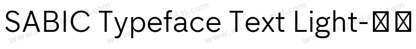 SABIC Typeface Text Light字体转换